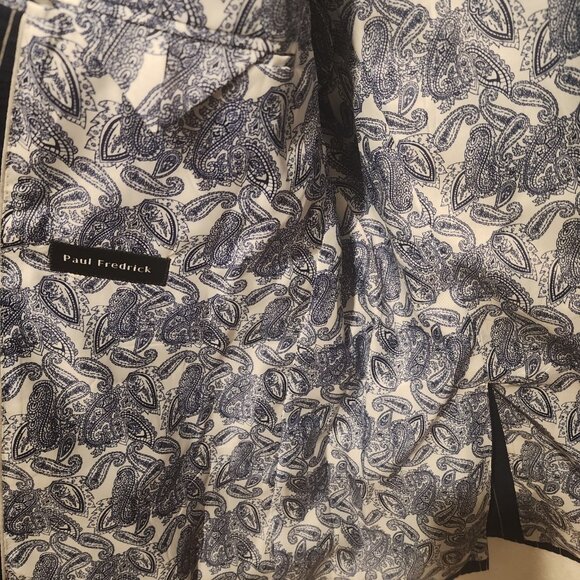 Paul Frederick Men Cotton Stretch Pinstripe Seersucker Suit Jacket Size 42 Long - Picture 13 of 13